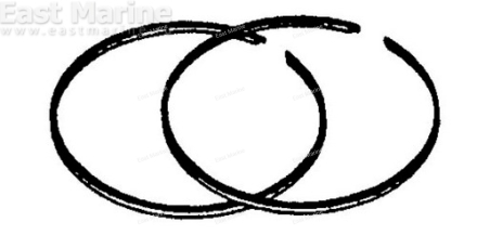 Кольца поршневые, стд, Mercury V6 (диаметр 3.5 дюйма, толщина 1.5 мм)
