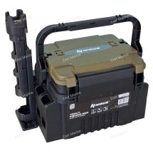 Ящик форелевый NISUS 30x21,5x25см с держателем удилища (N-ZY-302-1)