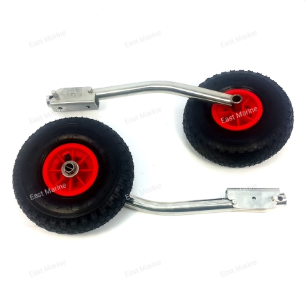 Колёса транцевые для ПВХ лодки с НДНД JET-1P поворотные 110-130 кг