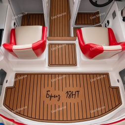 Палубное покрытие Eva-Teak серое/черное для Бриз-18HT (кокпит)