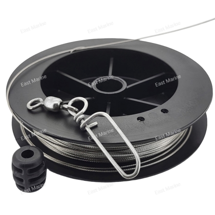 Трос с карабином для даунриггера SCOTTY 60м 67кг 1000K