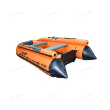 Лодка надувная моторная ALTAIR HDS460FB фальшборт, НДНД оранжевый/серый
