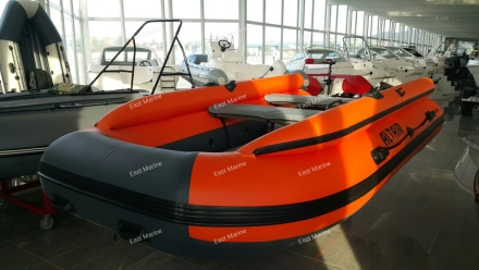 Лодка надувная моторная ALTAIR HDS460FB фальшборт, НДНД оранжевый/серый
