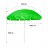 Зонт пляжный d 2,4м прямой (28/32/210D) N-240 NISUS