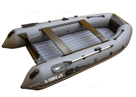 Лодка надувная моторная LEADER VISLA-360 с НДНД серый/чёрный