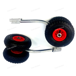 Колёса транцевые двойные для ПВХ лодки с НДНД JET-2P поворотные 130-140кг