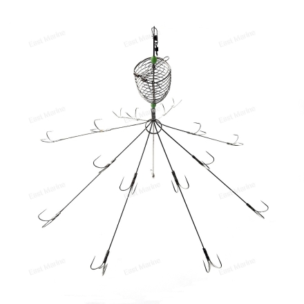 Краболовка отвесная с кормушкой TSURIOH Z032XL нержавеющая сталь