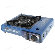Плита газовая СЛЕДОПЫТ UltrA керамическая горелка с переходником PF-GST-IM01