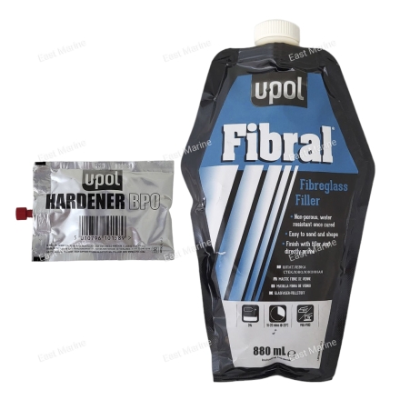 Шпатлевка со стекловолокном Fibral 0,88 л.              