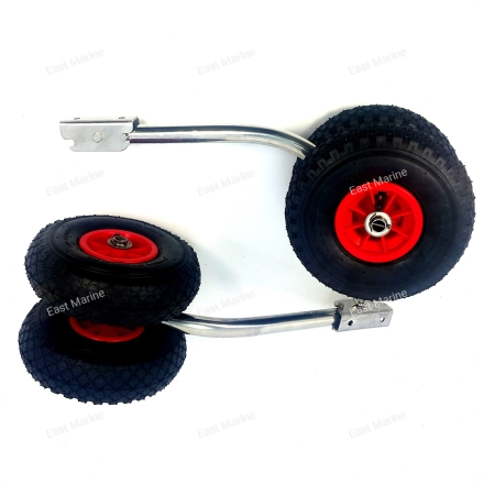 Колёса транцевые двойные для ПВХ лодки с НДНД JET-2S быстросъёмные 130-140кг