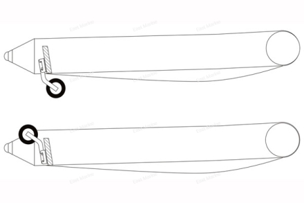 Колёса транцевые двойные для ПВХ лодки с НДНД JET-2S быстросъёмные 130-140кг