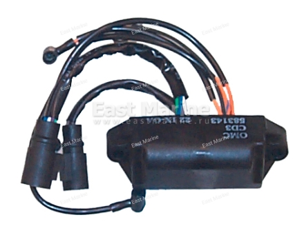 Блок зажигания Johnson 60, 70, 75 3-х цил (86-88)   18-5762