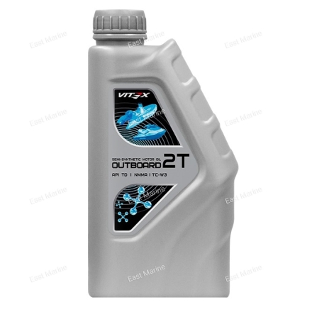 Масло моторное Vitex Outboard 2T TC-W3, 0,9 л.