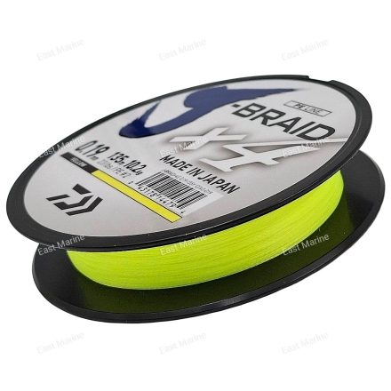 Шнур плетёный DAIWA J-Braid X4 0,19мм/135м/10,2кг флюоро-желтый (12740-019RU)