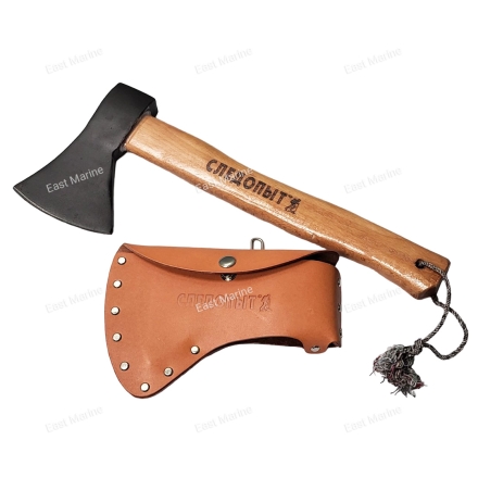 Топор туристический &quot;СЛЕДОПЫТ&quot; в кожаном чехле  PF-AT-08