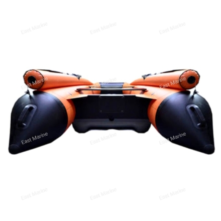 Лодка надувная моторная ALTAIR HD360FB фальшборт с НДНД оранжевый/серый