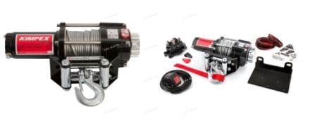 Лебедка электрическая KIMPEX 2500 со стальным тросом (EWP2500)