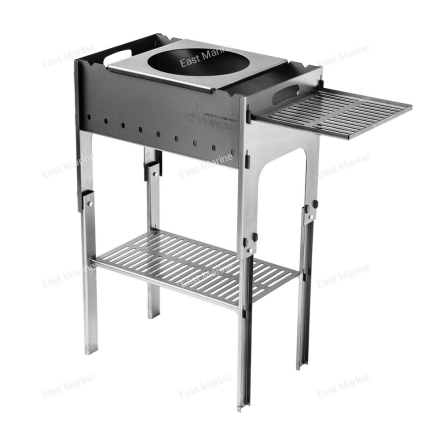 Мангал разборный со столиком и подставкой под казан 2мм Helios с сумкой (T-M-S-PK)