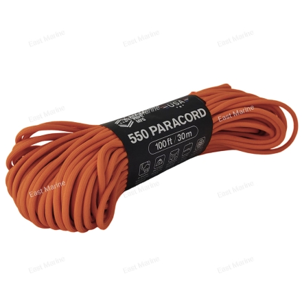 Паракорд 550 оранжевый, 30м 01970