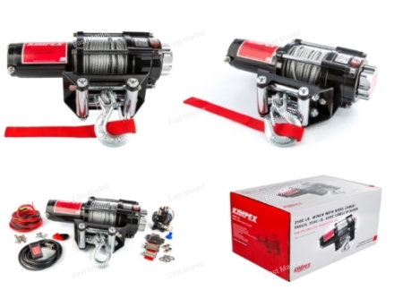 Лебедка электрическая KIMPEX 3500 со стальным тросом (#3500)