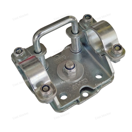 Поворотный хомут опорного колеса, max. нагрузка 300 кг, под трубу d=48 мм 909681