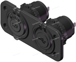 Разъём 12V 20A плюс USB  SF50781-2