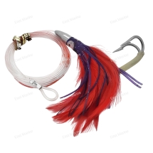 Стерлинг OF с перьями  кр/чёрн/фиол 14см головка 21гр