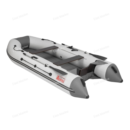 Лодка надувная моторная Алтай A380 НДНД белый/серый 3,8м