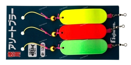 Булер Fujiwara Assort 15гр 3шт люминисцентный/флюоро-красный/флюоро-жёлтый