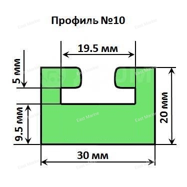 Склиз Arctic Cat (зеленый) 10 профиль 10-64.00-0-01-16
