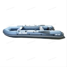 Лодка надувная моторная ALTAIR HD410 с НДНД белый/серый