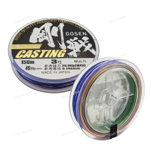 Шнур Gosen W8 Casting 0,296мм/150м/20,9кг мультиколор (C150530)