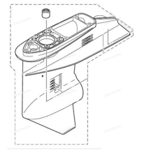 Корпус редуктора Tohatsu 40D, 50D