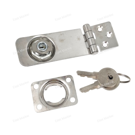 Замок шарнирный 79х30 мм, нерж. сталь SF31166
