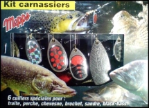 Набор вращающихся блесен MEPPS Kit Carnassier 2005 6 шт