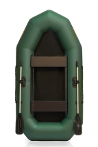 Лодка надувная гребная LEADER КОМПАКТ 255 зелёный 2,55м