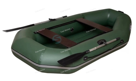 Лодка надувная гребная Агул-255НД надувное дно зелёный