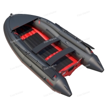 Лодка надувная моторная BADGER AIR LINE ARL420S-BLACK/RED НДНД 4,2м с штормовым бортом