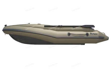 Лодка надувная моторная BADGER AIR LINE ARL420S-OLIVE НДНД 4,2м с штормовым бортом