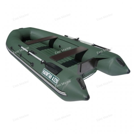 Лодка надувная моторная Капитан 320 НДНД зелёный 3,2м