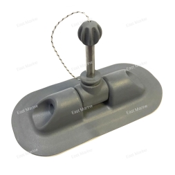 Уключина (овал) ПВХ серая 